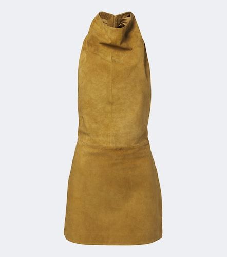 Zoriel draped open-back suede minidress - Retrofete - Modalova