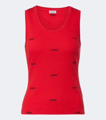Top in cotone a coste con logo - Loewe - Modalova