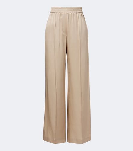 Silk satin wide-leg pants - Brunello Cucinelli - Modalova