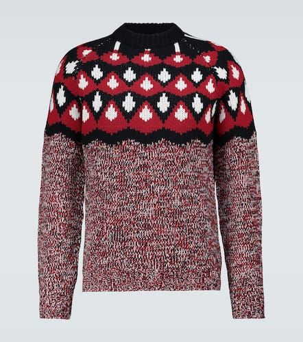 Jacquard wool and cashmere sweater - Prada - Modalova