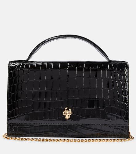 Skull Medium leather shoulder bag - Alexander McQueen - Modalova