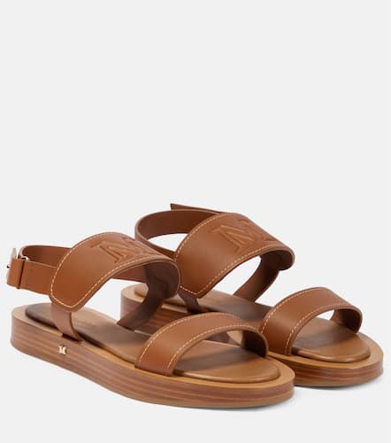 Max Mara Diana leather flat sandals - Max Mara - Modalova