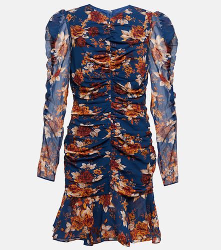 Hedera floral silk crÃªpe minidress - Veronica Beard - Modalova