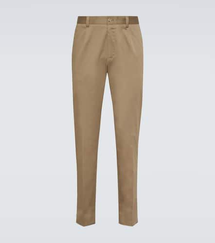 High-rise cotton-blend chinos - Dolce&Gabbana - Modalova