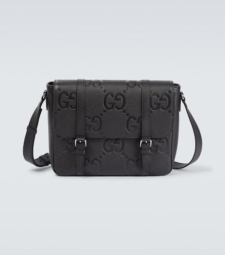 Jumbo GG Medium leather messenger bag - Gucci - Modalova