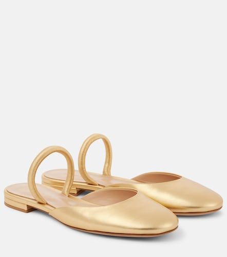 Metallic Ballerinas aus Leder - Gianvito Rossi - Modalova