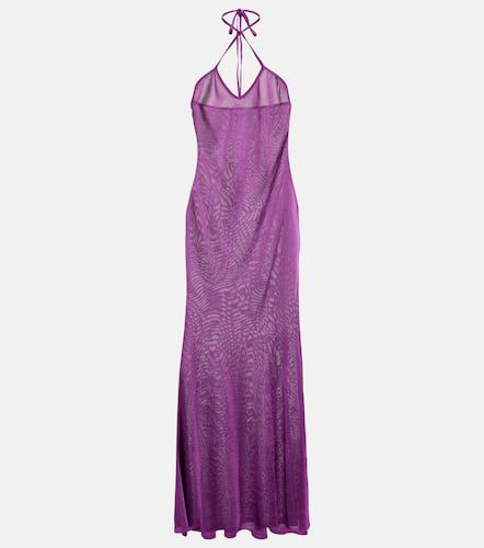 Halterneck jersey maxi dress - Tom Ford - Modalova