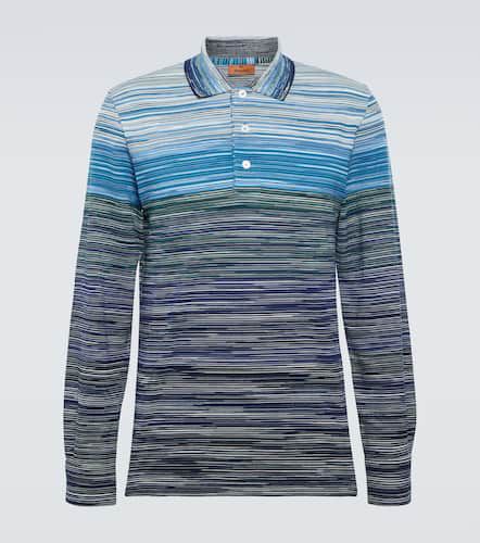 Space-dyed cotton piquÃ© polo shirt - Missoni - Modalova