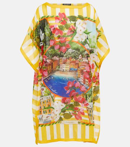 Vestido corto Portofino de algodón estampado - Dolce&Gabbana - Modalova