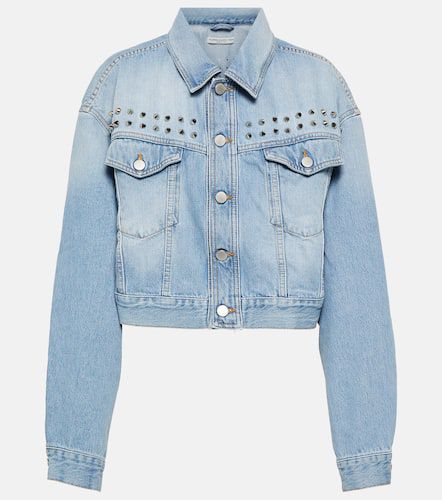 Embellished denim jacket - Alessandra Rich - Modalova