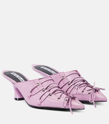 Acne Studios Lace-up leather mules - Acne Studios - Modalova