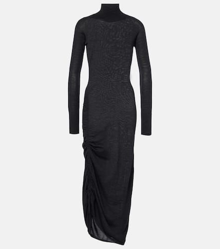 AlaÃ¯a Draped wool turtleneck dress - Alaia - Modalova