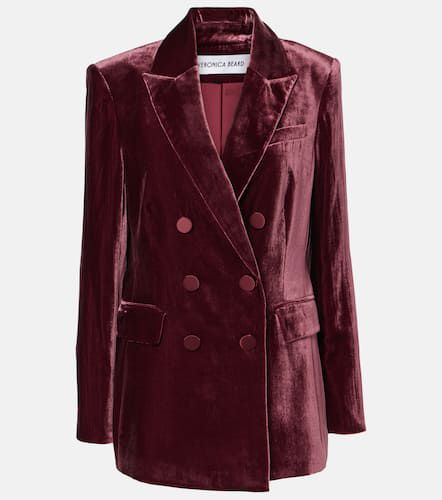 Ellette double-breasted velvet blazer - Veronica Beard - Modalova