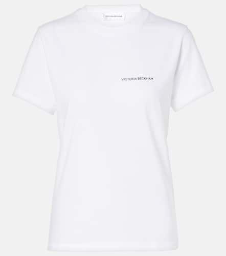 Logo cotton jersey T-shirt - Victoria Beckham - Modalova