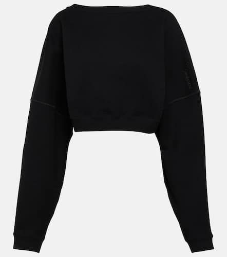 Cropped-Sweatshirt aus Baumwolle - Saint Laurent - Modalova