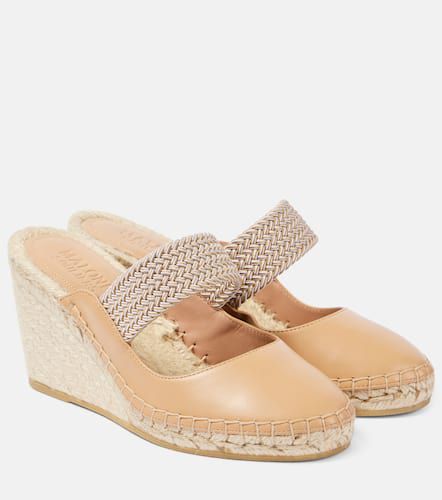 Siena 70 leather espadrille wedges - Malone Souliers - Modalova