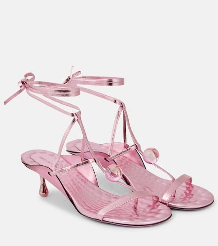 Zyra 50 metallic leather sandals - Jimmy Choo - Modalova