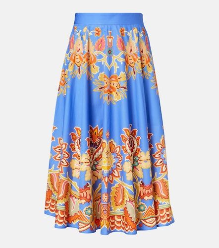 Falda midi de algodón estampada - Etro - Modalova
