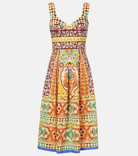 Vestido midi de algodón estampado - Etro - Modalova