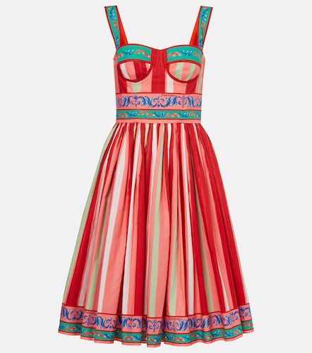 Abito bustier Taormina in cotone a righe - Dolce&Gabbana - Modalova