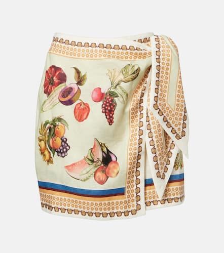Almais Mercado printed linen wrap skirt - Alemais - Modalova