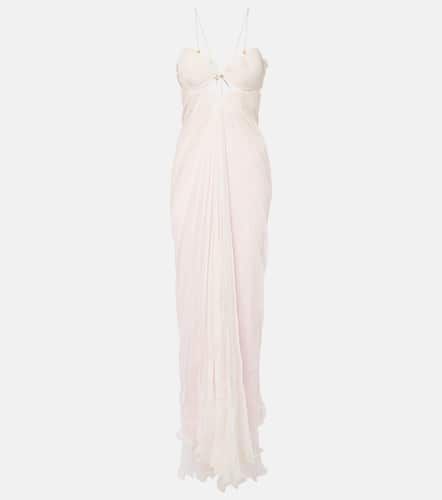 Lorelai draped silk mousseline gown - Maria Lucia Hohan - Modalova