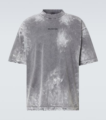 Distressed cotton-blend jersey T-shirt - Balenciaga - Modalova