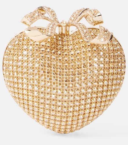 Crystal Heart embellished clutch - Self-Portrait - Modalova