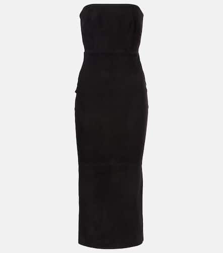 Midikleid aus Veloursleder - Alex Perry - Modalova