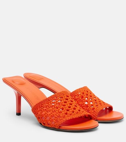 Cubisto woven raffia-effect mules - Jacquemus - Modalova
