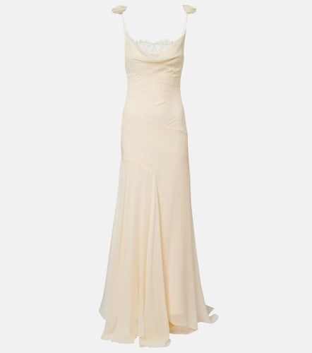 Sposa – Abito lungo Dia in chiffon di seta - De La Vali - Modalova
