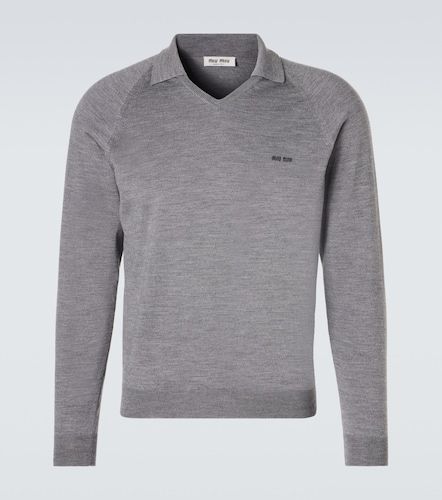 Miu Miu Virgin wool polo sweater - Miu Miu - Modalova