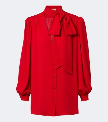 Blusa in georgette di seta - Valentino - Modalova