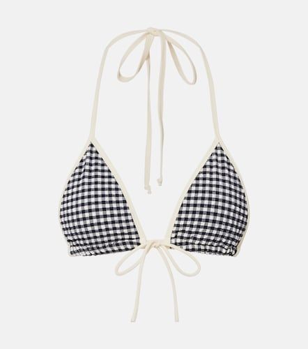 Emma gingham seersucker bikini top - Montce - Modalova