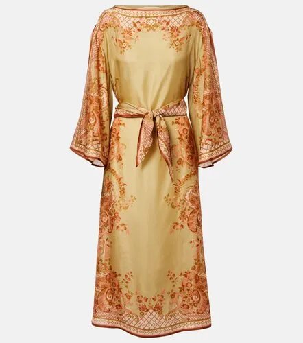 Vestido midi de seda estampado - Zimmermann - Modalova