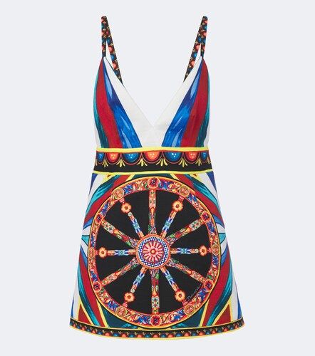 Crop top Carretto en mezcla de seda - Dolce&Gabbana - Modalova