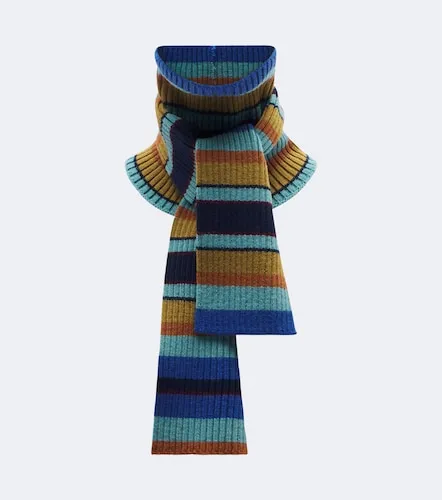 Sciarpa in lana a coste a righe - Dries Van Noten - Modalova