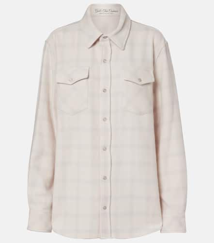 Clarity plaid cashmere shirt with quartz - God's True Cashmere - Modalova