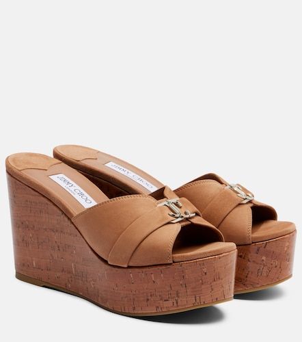 Jimmy Choo Leda suede wedge mules - Jimmy Choo - Modalova