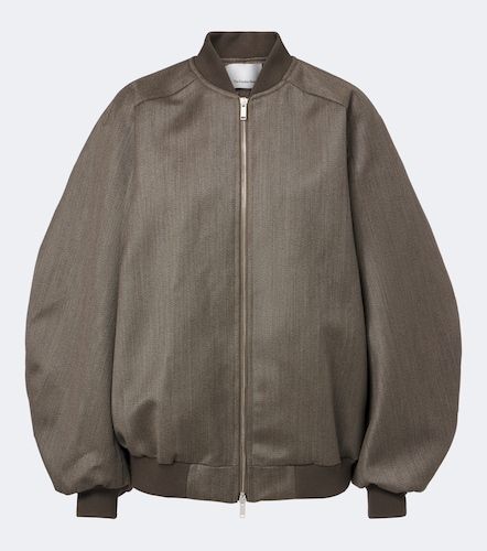 Elinor oversized wool bomber jacket - The Frankie Shop - Modalova