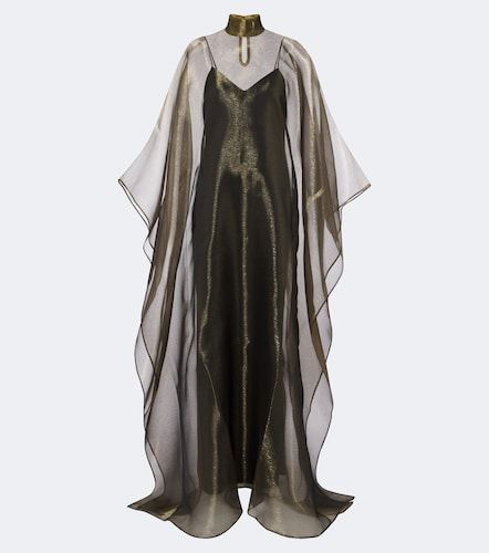 Caftán Sphinx de organza drapeado - Taller Marmo - Modalova
