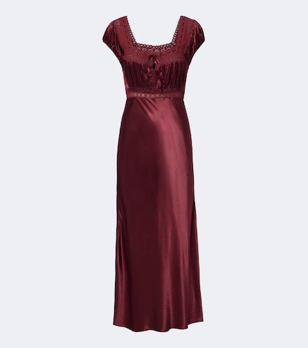 Midikleid Maeva aus Satin mit Spitze - Rixo - Modalova