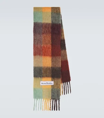 Bufanda Vally de mezcla de alpaca a cuadros - Acne Studios - Modalova