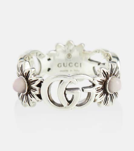 Ring GG Marmont aus Sterlingsilber mit Perlmutt - Gucci - Modalova