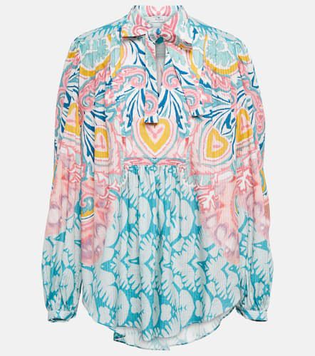 Printed tie-neck georgette blouse - Etro - Modalova