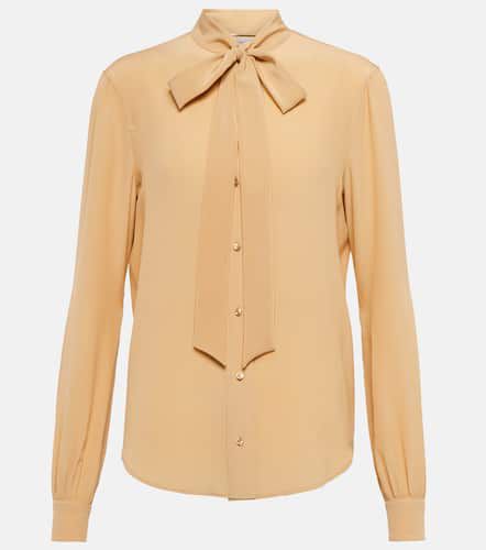 Saint Laurent Tie-neck silk shirt - Saint Laurent - Modalova