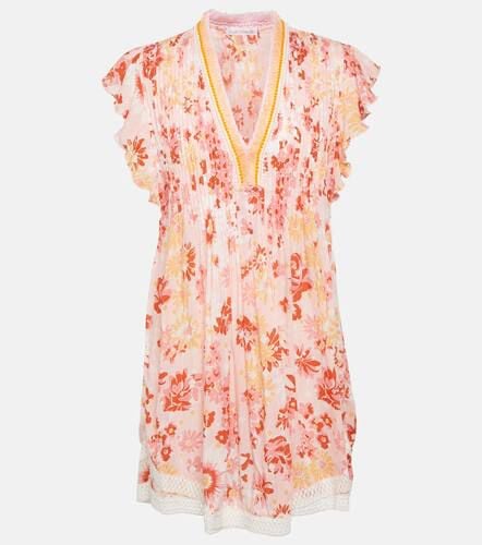 Sasha floral pleated minidress - Poupette St Barth - Modalova