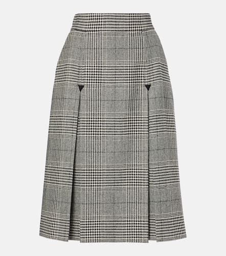 Prince of Wales check wool-blend midi skirt - Dolce&Gabbana - Modalova