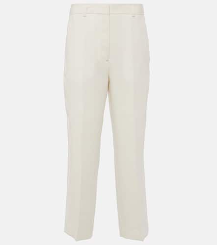 High-rise cropped straight pants - Toteme - Modalova