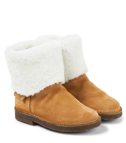PèPè Ankle Boots aus Veloursleder mit Shearling - PePe - Modalova
